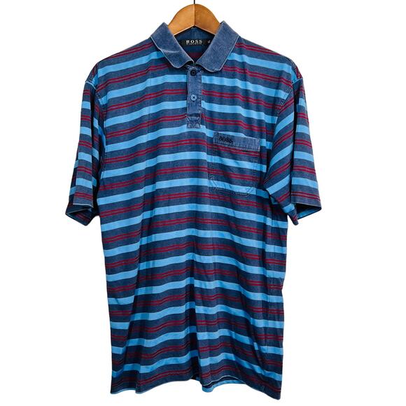 Hugo Boss Casual Polo Short Sleeve Stripe - XL - Picture 1 of 4